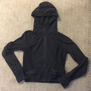 Black lululemon zip up sweatshirt